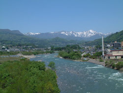 谷川岳と利根川2001年春
